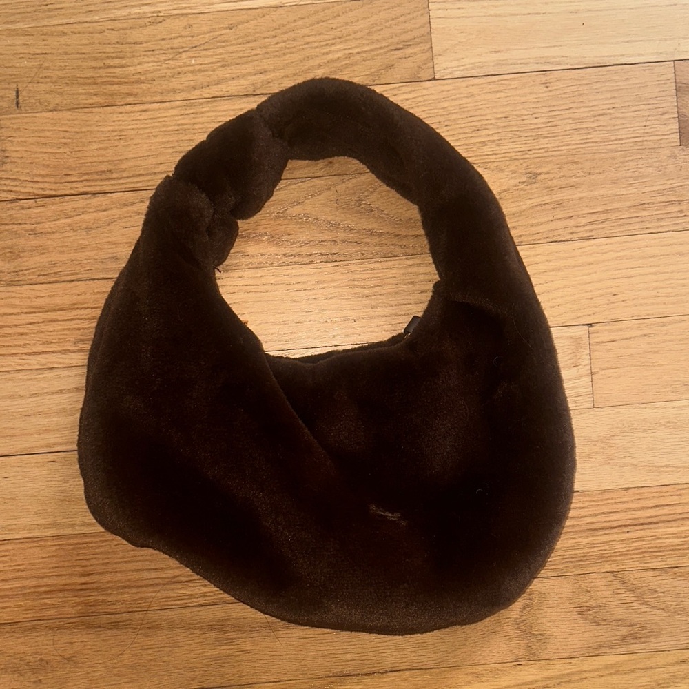 FAUX FUR BROWN BAG
